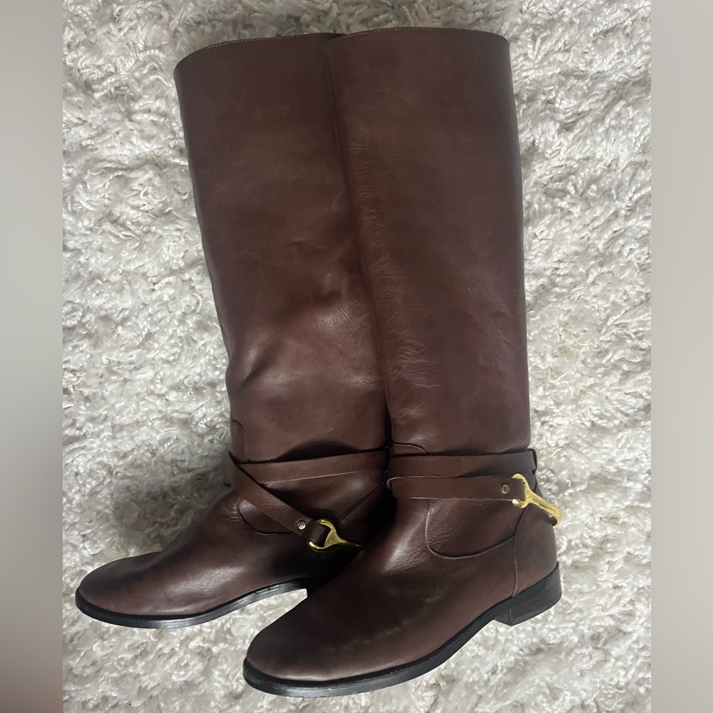 Ralph Lauren Brown Heeled Boots
